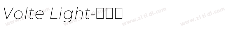 Volte Light字体转换